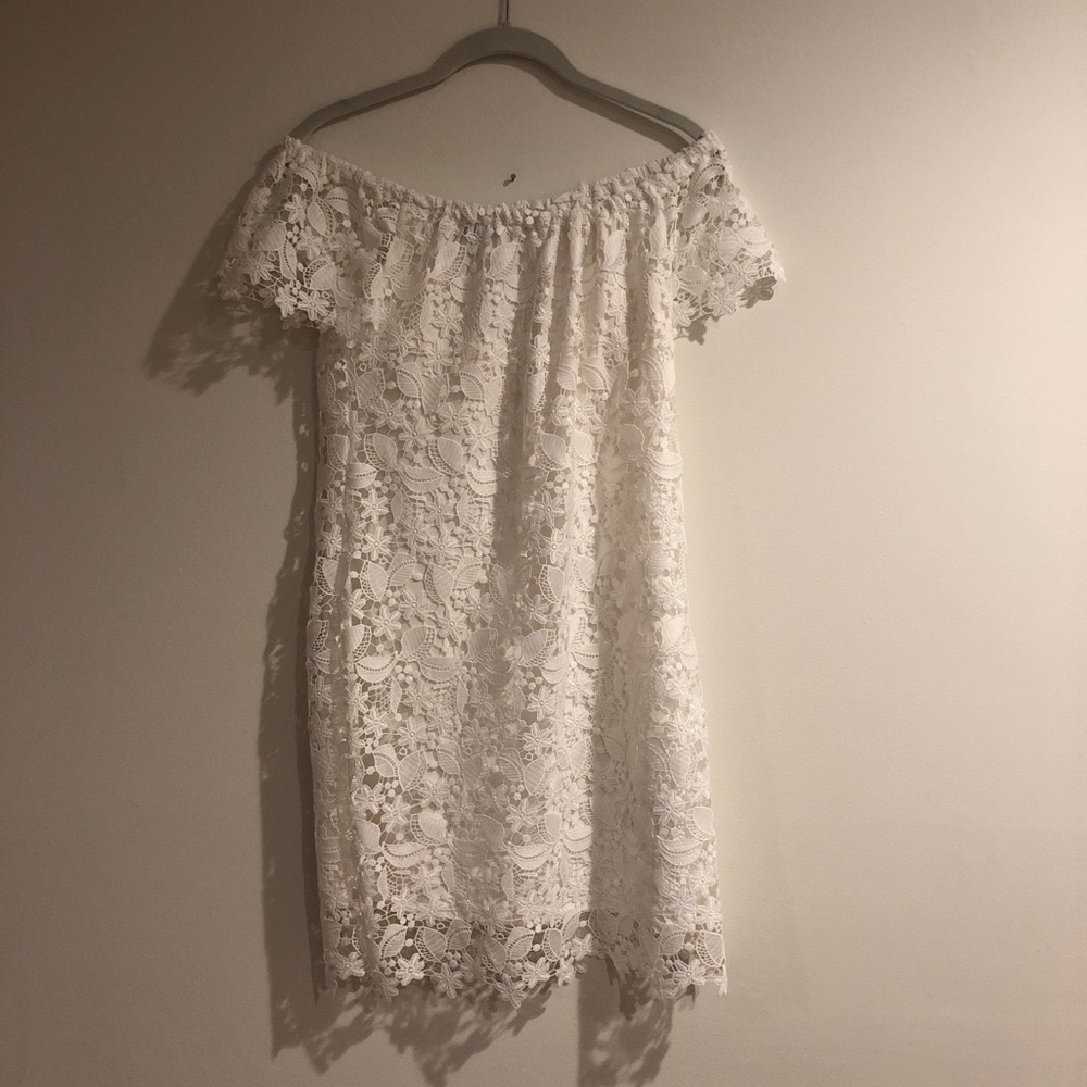 Ralph Lauren white lace off the shoulder dress - Picture 2 of 3
